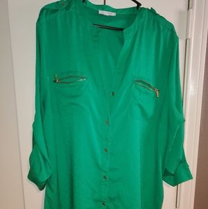Bright green 2x Calvin Klein tunic